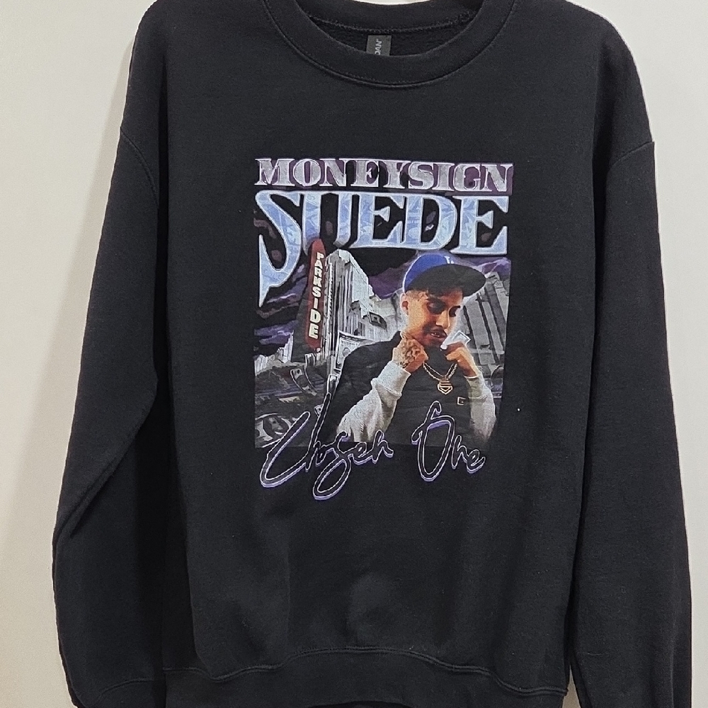 Black Graphic Men's Sweater